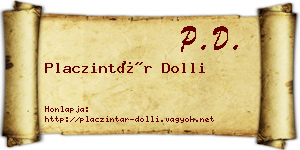 Placzintár Dolli névjegykártya